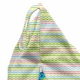 thumbnail image 5 of Yellow and Green Lounger Chair Bag, Colorful Chevron or Zigzags, High Capacity Storage with Handle Container, Lounger Size, Multicolor, by Ambesonne, 5 of 5