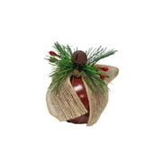 Holiday Time Red Metal Bell with Bow Christmas Themed Ornament