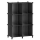 thumbnail image 1 of Organizador de almacenamiento SONGMICS, estantería modular de 6 cubos, color negro, 1 of 8
