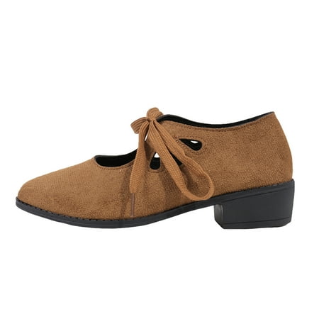 Sexlip Woman s Low Heels Solid Color Bandage Shoes  Comfortable Casual Footwear for Everyday Wear and Special Events