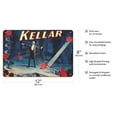 thumbnail image 2 of Magician Harry Kellar - Demon Globe Trick - Vintage Magic Poster c.1902 - 8 x 12 inch Vintage Wood Art Sign, 2 of 4