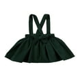 thumbnail image 3 of Bébé bébé Filles Sangle Velours Côtelé Ensemble Robe Robe Vêtements Bouton Solide Mini Robes, 3 of 6