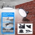 thumbnail image 6 of 6 Pack LED High Bay Light, 150W,25500lm High Bay LED Shop Lights with 5' Cable US Hook,U Bracket, IP65 Commercial Light Fixture,5000K UFO Lights Garage Lighting for Workshop Warehouse Factory Barn, 6 of 10