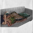 thumbnail image 6 of Venice Soft Flannel Fleece Throw Blanket, Scenic Water Canal and Old Historic Buildings Houses Brick Walls, Cozy Plush for Indoor and Outdoor Use, 50" x 70", Jade Green Dark Coral, by Ambesonne, 6 of 6