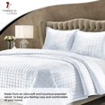 thumbnail image 4 of Tribeca Living FLORENCEQUIKIWH Florence Velvet Oversized Solid Quilt Set King White, 4 of 5