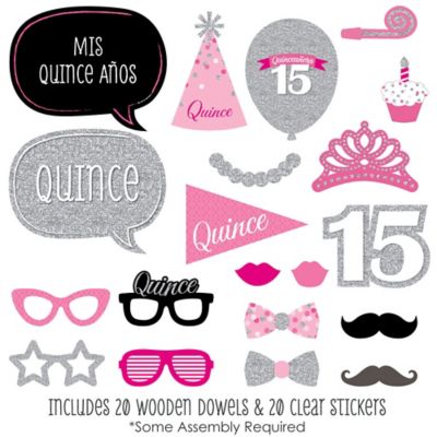 Quinceanera Pink Sweet 15 Birthday Party Photo Booth Props Kit Count Walmart Com Walmart Com Quinceanera Pink Sweet 15 Birthday Party Photo Booth Props Kit Count Walmart Com Walmart Com