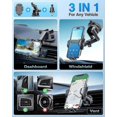 thumbnail image 2 of Soporte para teléfono de coche Vanmass [2023 Clip de succión más fuerte] Soporte para teléfono celular para tablero de instrumentos, parabrisas, ventilación, accesorios para camiones, soporte para ta, 2 of 4