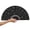 Glitter Black, variant on NCQ Fans for Line Dancing Large Folding Hand Fans for Dance Glitter Rave Festival Fan for Men/Women Popping Fans for EDM, Festival,Club, Party, Dance Accessories (Laser Silver)
