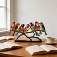 thumbnail image 4 of Orangide Bird Wall Decor Metal Hanging Ornament with 6 Colorful Birds, Home Decoration for Living Room Bedroom Indoor Outdoor Acrylic Pendant, 4 of 4