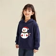 thumbnail image 3 of Tfken Christmas Toddler Kids Boys Hoodies Long Sleeve Hooded Snowman Print Sweatshirt Comfortable Tops Child Size 7-8 Years, 3 of 3