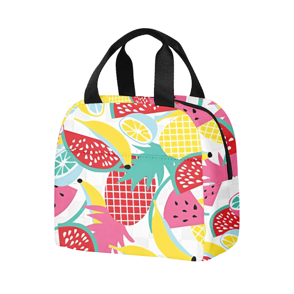 Fruit Print Lunch Bag Cartoon Lunch Box School Portable Cooler Bag(E010)