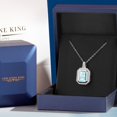thumbnail image 4 of Gem Stone King 6.04 Ct Emerald Cut Sky Blue Topaz 925 Sterling Silver Pendant, 4 of 4