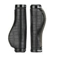thumbnail image 2 of LOVIVER 2pc Bike Handlebar Grips Retro PU Leather Lockable Handlebar Grips Crackle, 2 of 8