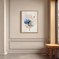 thumbnail image 5 of Blue Floral Hydrangea Plant Canvas Painting Print Wall Art for Living Room Bedroom Decoration Frameless, 5 of 7