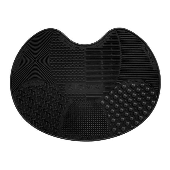 Sigma Beauty Makeup Brush Cleaner Mat – Sigma Spa Express Silicone Makeup Brush Cleaning Mat with Suction Cups for Cleaning Makeup Brushes, Compact Design Fit