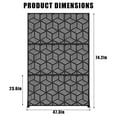 thumbnail image 1 of Panel decorativo resistente para jardín y exteriores - Pantalla de privacidad metálica - Diseño moderno con orificios cuadrados - Acero galvanizado, 1 of 8