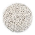 thumbnail image 3 of Simpli Home Coates 18 inch Wide Boho Round Pouf in Natural Handwoven Cotton Macrame, 3 of 4