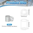 thumbnail image 2 of 50Pcs 3/16" Aluminum Crimping Loop Sleeve for Wire Rope and Cable, Round, 2 of 6