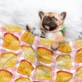 thumbnail image 3 of Yiaed Tasty Toasts Print Dog Blankets-Cat Blanket Washable for Couch Protection,Puppy Blanket, Soft Plush Reversible Throw Furniture Protector-Large, 3 of 8