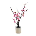 thumbnail image 1 of Gran rama de ciruelo falso en maceta con flores artificiales, planta de simulación, decoración, flores falsas, 1 of 5