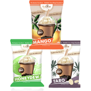 Fusion Select Bubble Tea Drink Mix, Variety Flavors, Taro Bubble Tea, Honeydew Bubble Tea, Mango Bubble Tea, Sampler Bubble Tea 3 in 1 Powder DIY Bubble Tea Drink Most Popular Bubble Tea Flavors