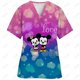 thumbnail image 3 of Blusa médica con estampado navideño de Mickey Mouse, talla 5xl, uniforme de manga corta, uniforme de médico y enfermera, blusas de trabajo para centros de revisión para niños, 3 of 5