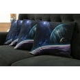 thumbnail image 5 of Ambesonne Space Throw Pillow Cover 4 Pack, Universe with Planets, 24", Blue Purple, 5 of 5