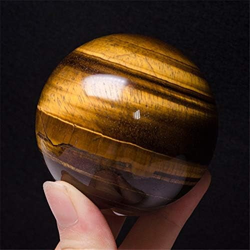 1pc 40mm ~ 50mm Natural Tiger Eye Crystal Quartz Gemstone Sphere Ball