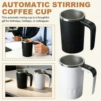 Stirring Coffee Cup With Temperature Display,Rechargeable Coffee Mug,Self-Stirring Mug With Lid, Stainless Steel Material Suitable for Office/Kitchen/Travel/Home Coffee/Tea/Hot Chocolate/Milk-380 ML