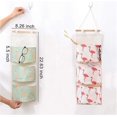 thumbnail image 2 of Sac de Rangement Mural 2 Packs, Organisateur de Rangement en Lin, Sac de Rangement sur Porte 3 Poches avec Intérieur Imperméable en PE pour Porte, 2 of 5