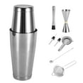 thumbnail image 1 of Kit De Camarero, Juego De Coctelera De Acero Inoxidable Apto Para Lavavajillas Con Superficie Cepillada Para El Hogar Anggrek Otros, 1 of 8