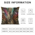 thumbnail image 5 of ARISTURING  Leopard Print Pillow Cases Abstract African Animal Leopard Wildlife Retro Throw Pillowcases Cushion Cover Home Decor Pillow for Sofa Bed, 5 of 5
