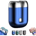 thumbnail image 1 of Literalous Mini Shaver, Upgrade Portable New Model Voalsz Mini Dual-Head Electric Razor, Onnowadays Shaver, Rechargeable Waterproof Compact Electric Razor (Blue), 1 of 7