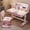 Pink, variant on Andvari Kids Computer Table Chair Set Secretaire Pink Girls Desk & Chair Set Kids Desk School Desk, with Drawer