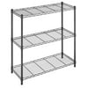 Whitmor Supreme 36"W x 14"D x 36"H 3-Shelf Freestanding Shelves, Black