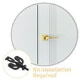 thumbnail image 3 of FOMIYES Black Portable Door Lock for Travel Use Metal Security Lock for Hotel Rooms and Apartments, 3 of 8