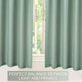 thumbnail image 5 of Waffle-Weave Textured Cafe Curtains 30 Inches Length, Water Resistant Rod Pocket Short Tier Curtain for Kitchen Bathroom Window Curtains, 30" x 30", Grey, Set of 2, 5 of 9