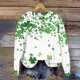 thumbnail image 1 of Xuyuer Women's Printed Long Sleeved Round Neck Pullover Top Hoodless Casual And Fashionable Sweatshirts, 1 of 5