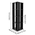 thumbnail image 3 of Rotating Bookshelf, 360° Revolving Bookcase, Display Book Shelf, 3 of 13