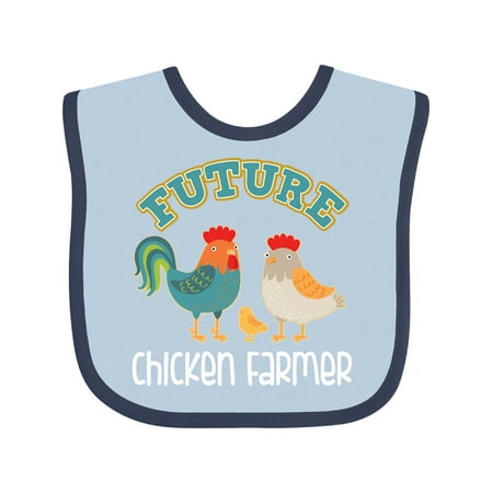 

Inktastic Future Chicken Farmer in Training Gift Baby Boy or Baby Girl Bib