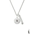 thumbnail image 2 of Delight Jewelry Silvertone Domed Class of 2025 Silvertone Courage Strength Wisdom Honesty Bar Charm Necklace, 23", 2 of 4