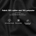 thumbnail image 2 of Foulard Femme Chaude d'Automne en Coton Uni avec Pompons / Franges (Noir), 2 of 5