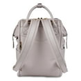 thumbnail image 4 of Bababing Diaper Bag - Mani Backpack - Grey Plush - Vegan Leather - Unisex and Multi-Functional - Large Main Compartment for Nappies, Wipes, Creams, Clothing, Muslins, and Toys - Ideal for Parents on t, 4 of 4