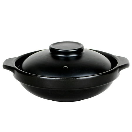 

BESTONZON Japanese Ceramic Pot Casserole Cooking Pot Household Stew Pot with Handle Bibimbap Pot