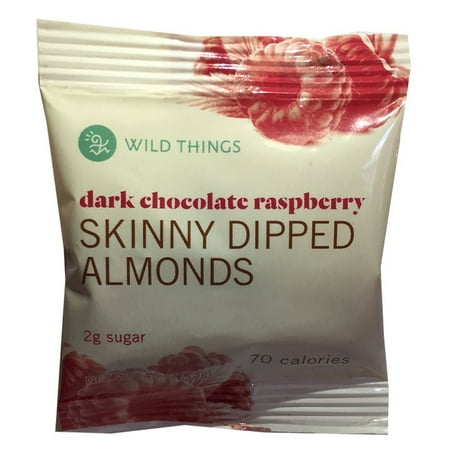 - Wild Things Skinny Dipped Almonds Dark Chocolate, Raspberry, 1.5 Ounce (Pack of 10)
