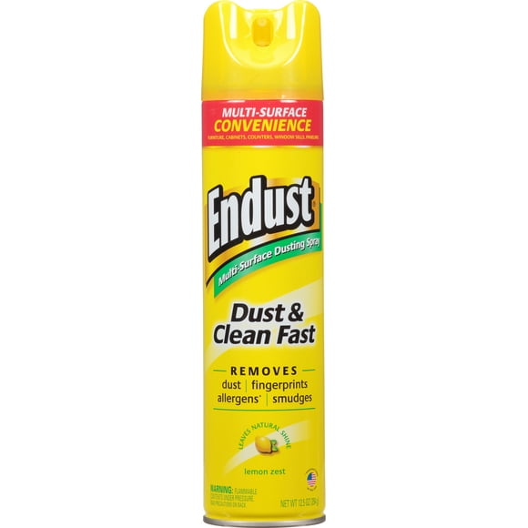 Endust Lemon Zest Multi-Surface Dusting and Cleaning Spray, 12.5 Ounce
