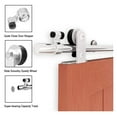 thumbnail image 3 of TSMST 4-16 FT Stainless Steel Sliding Barn Door for Single Wood Door Hardware Clsoet Track Kit T Shape Hanger Kit ,Easy to Install, 3 of 7
