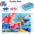thumbnail image 5 of 60-Piece Wooden Puzzles for Kids Ages 4-8, Puzzles for Girls and Boys, Educational Creative Toys, Gifts for Children (Mermaid), 5 of 5