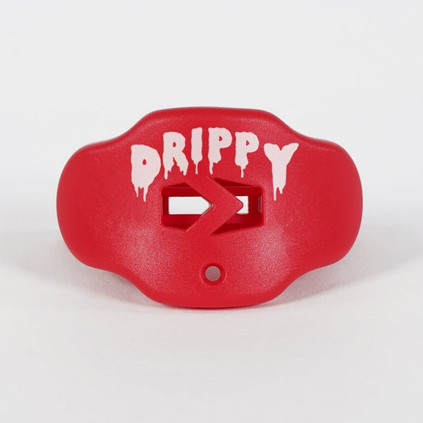 Drippy Hue Red Football Mouthguard