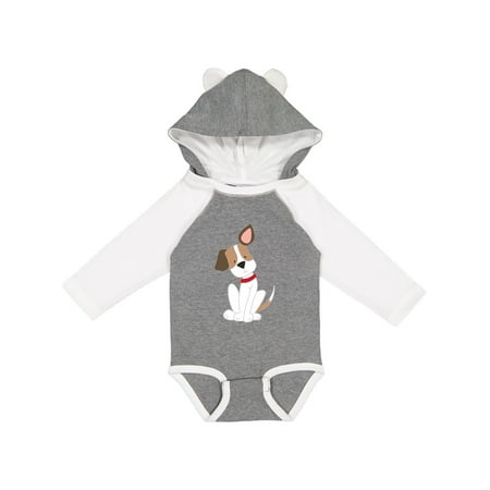 

Inktastic Dog with ear up Gift Baby Boy or Baby Girl Long Sleeve Bodysuit